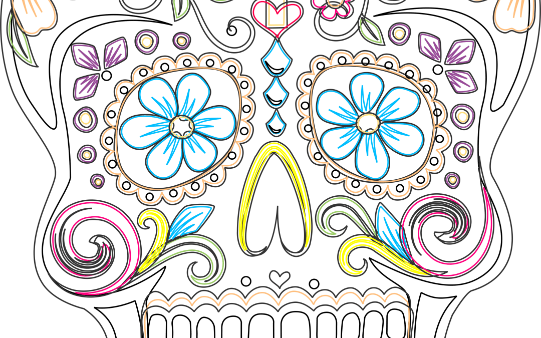 Calavera Mexicana «Espirales»