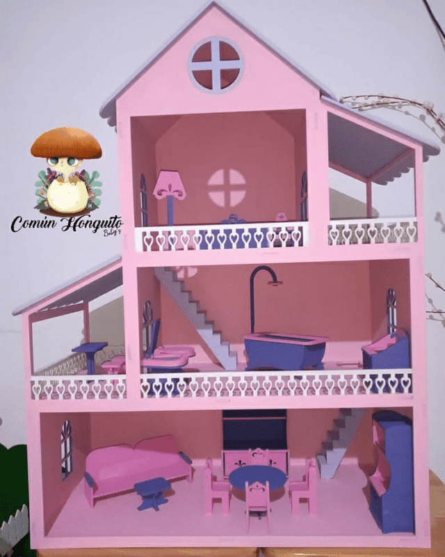 Casa de muñecas de 3 pisos - Stanser