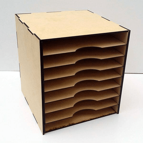 Organizador de papel vertical cobre