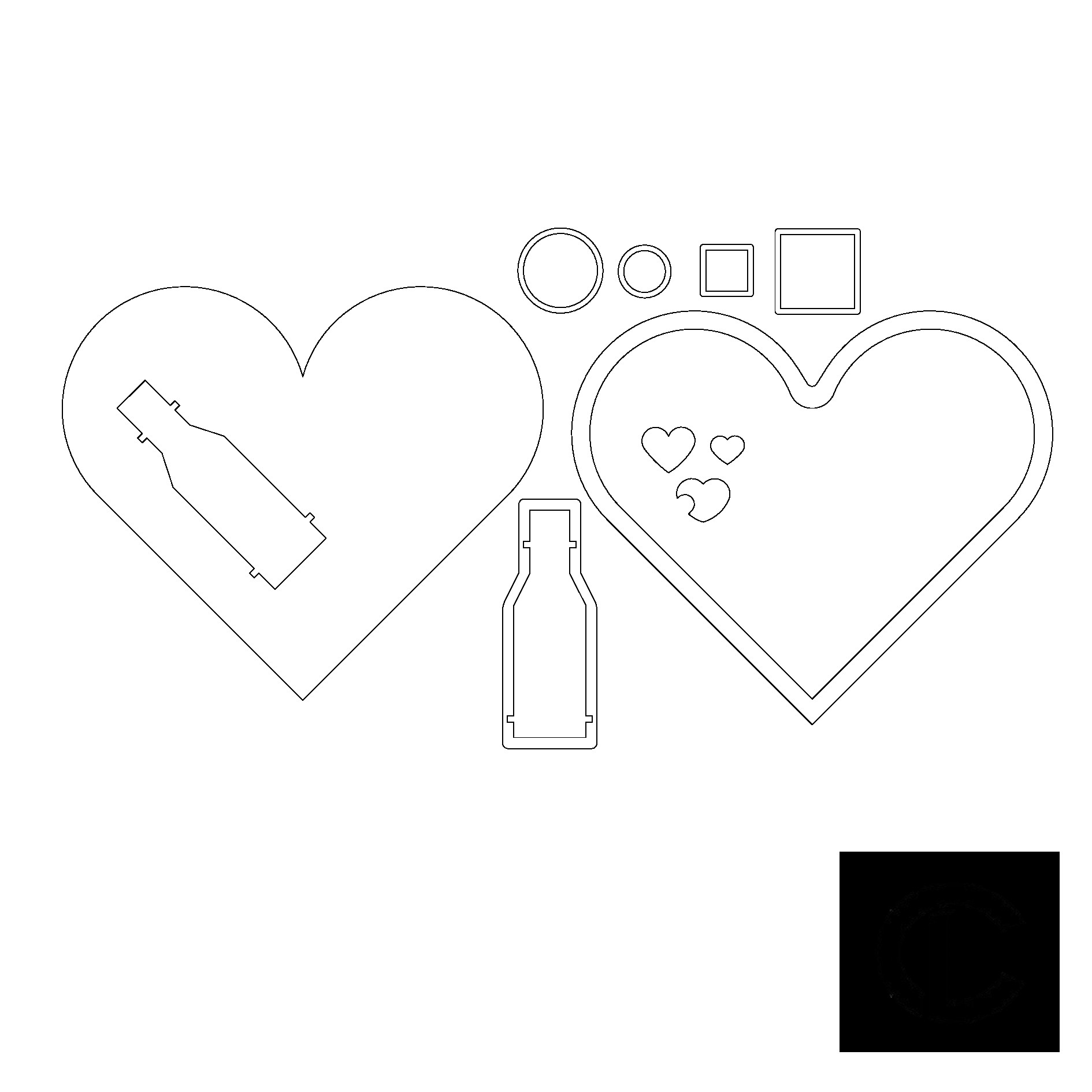 Te compartimos un vector descargable para reproducir un corazon sketch. Utiliza tu máquina de corte CNC para la realización de este proyecto.