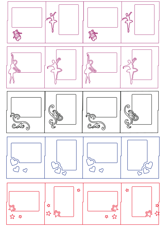 Te compartimos un vector descargable para reproducir unas bailarinas. Utiliza tu máquina de corte CNC para la realización de este proyecto.