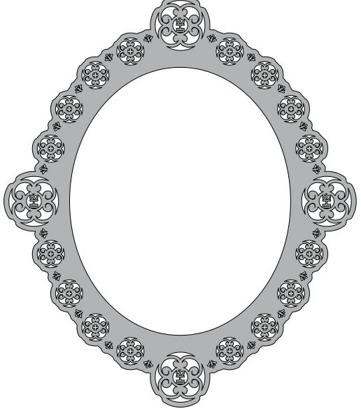 Te compartimos un vector descargable para reproducir un marco para espejo. Utiliza tu máquina de corte CNC para la realización de este proyecto.