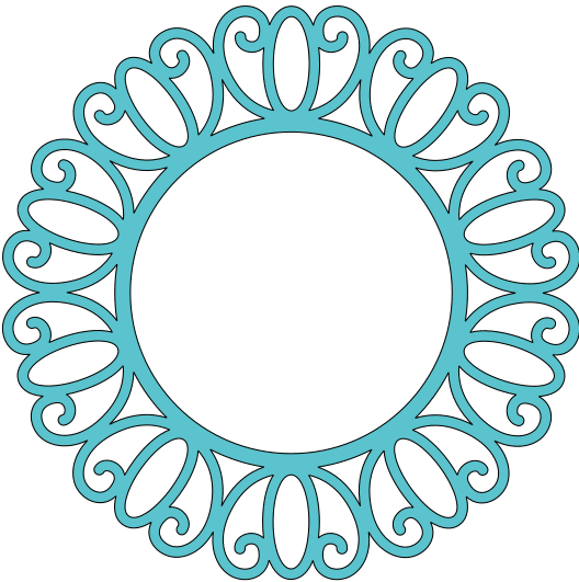 Te compartimos un vector descargable para reproducir un marco para espejo. Utiliza tu máquina de corte CNC para la realización de este proyecto.